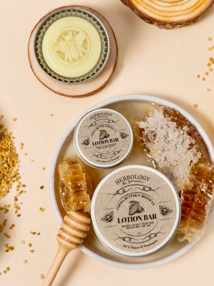 Cocoa Butter & Beeswax Lotion Bar (Natural & Hand Crafted)